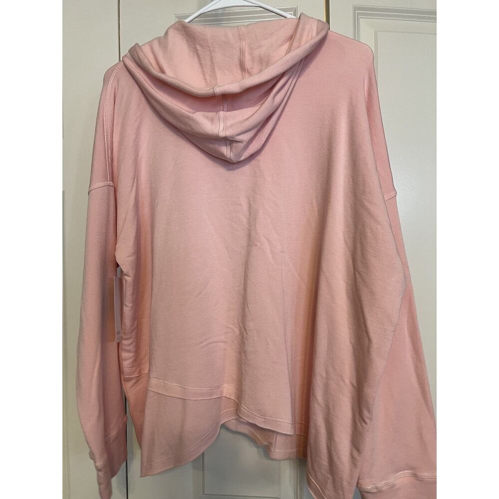 NWT $112 Karen Kane Women's Large Pink Long Sleeve Sweatshirt Hoodie - Picture 6 of 12